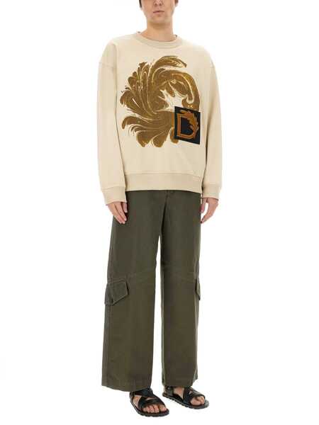 Bluze de trening Dries Van Noten Sweatshirt With Print BEIGE Barbati (BM 17137328) 2