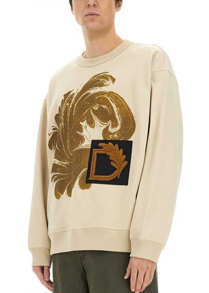 Bluze de trening Dries Van Noten Sweatshirt With Print BEIGE Barbati (BM 17137328) 4