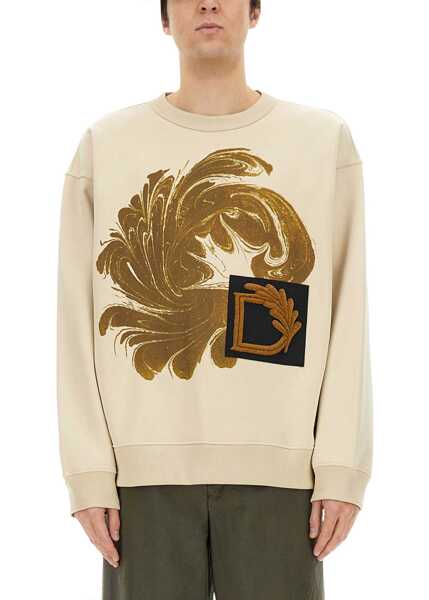 Bluze de trening Dries Van Noten Sweatshirt With Print BEIGE Barbati (BM 17137328) 1