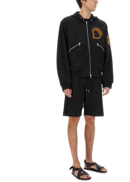 Pantaloni scurti Dries Van Noten Sweatshirt Bermuda BLACK Barbati (BM 17137361) 2