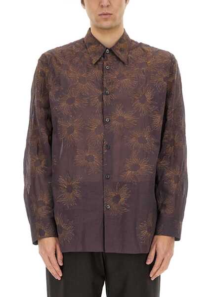 Camasi casual Dries Van Noten Printed Shirt BORDEAUX Barbati (BM 17137379) 1