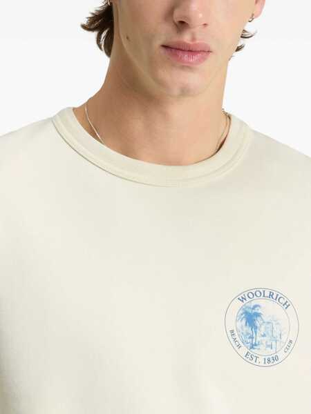 Bluze de trening Woolrich Sweatshirt With Logo IVORY Barbati (BM 17137427) 5