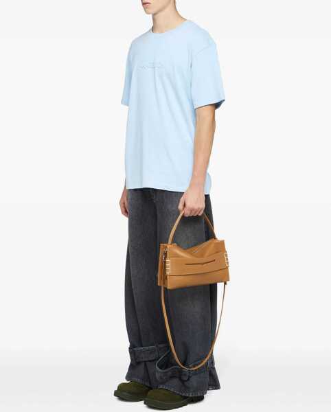 Tricouri JW Anderson T-Shirt With Logo Embroidery AZURE Barbati (BM 17137751) 2