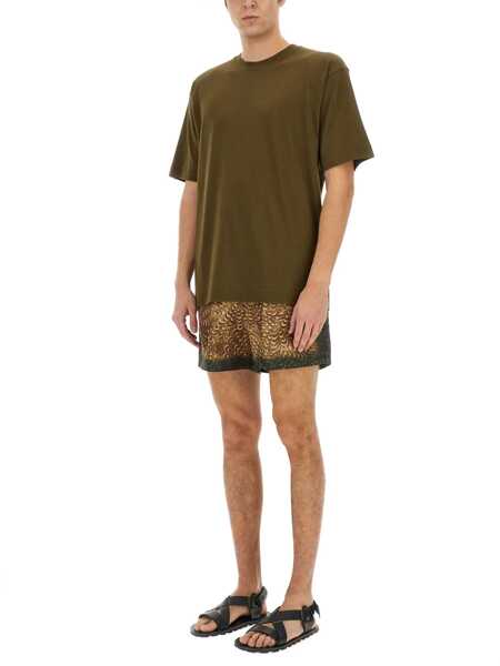 Tricouri Dries Van Noten Cotton T-Shirt BROWN Barbati (BM 17137901) 2