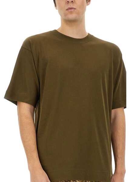 Tricouri Dries Van Noten Cotton T-Shirt BROWN Barbati (BM 17137901) 4