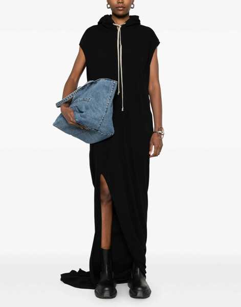 Rochii casual Rick Owens Long Dress With Hood BLACK Femei (BM 17138120) 2
