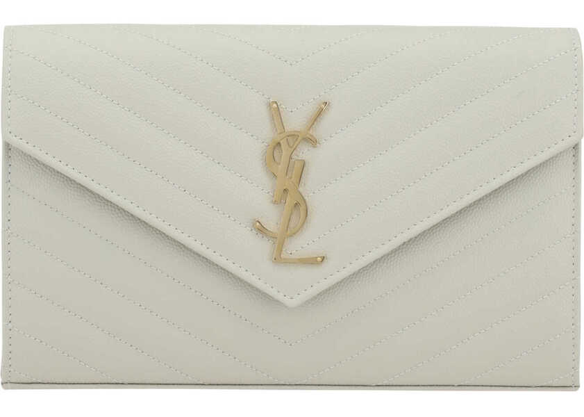 Genti de umar Saint Laurent Logoed Shoulder Bag IVORY Femei (BM 17138579) 1