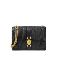 Genti de umar Versace Black Crossbody Bag With Buckle And Gold Chain Femei