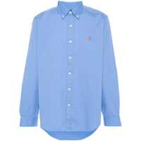 Tricouri Polo Polo Ralph Lauren Cotton Shirt In Blue With Logo Barbati
