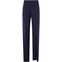 Pantaloni casual Emporio Armani Crepe Wide-Leg Trousers Femei