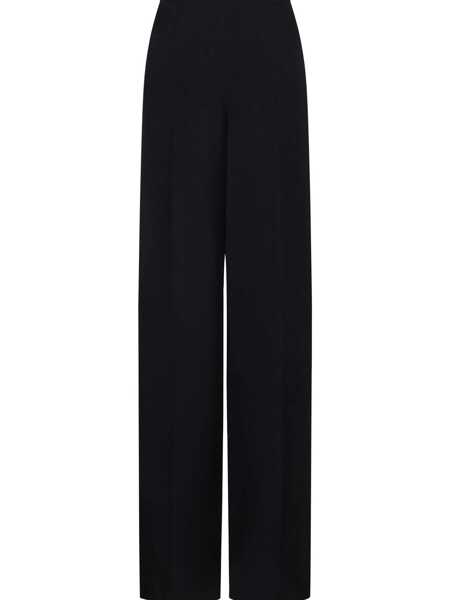 Pantaloni casual Emporio Armani Emporio Armani Crepe Wide-Leg Trousers BLUE Femei (BM 17144545) 2