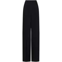 Pantaloni casual Emporio Armani Crepe Wide-Leg Trousers Femei