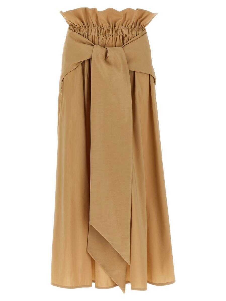 Fuste Fabiana Filippi Fabiana Filippi Tulip Skirt Beige Femei (BM 17145157) 1