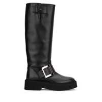 Bocanci Roger Vivier Viv Rangers High Leather Boots Femei