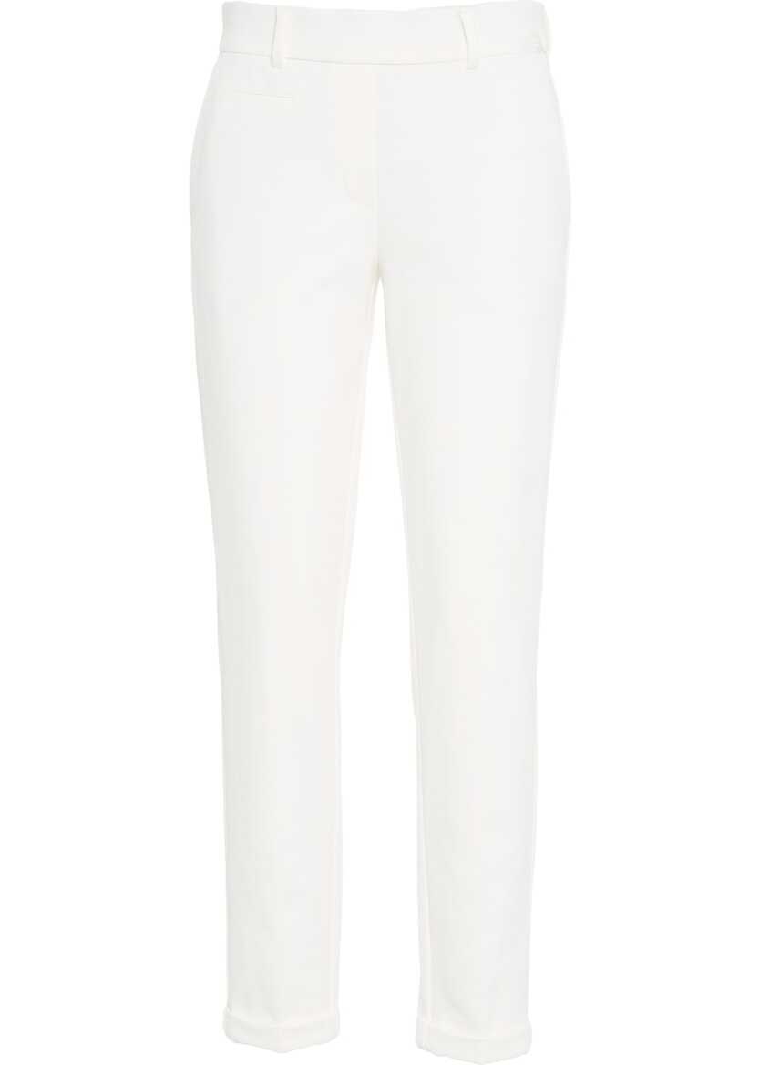 Pantaloni eleganti Cambio Carrot fit pants Kim White Femei (BM 17149832) 1