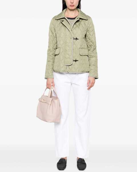 Jachete Fay 3-Hook Nylon Quilted Jacket GREEN Femei (BM 17150117) 2