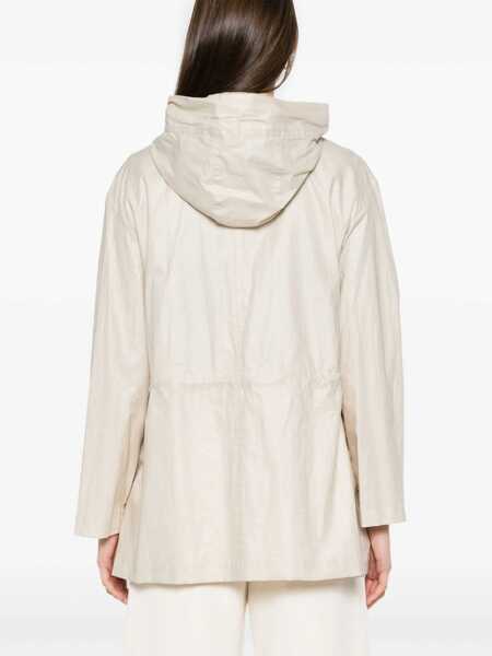Geci Parka Fay Linen And Cotton Canvas Parka BEIGE Femei (BM 17150141) 4
