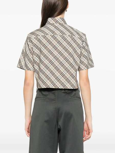 Bluze Burberry Cropped Shirt MULTICOLOUR Femei (BM 17150204) 4