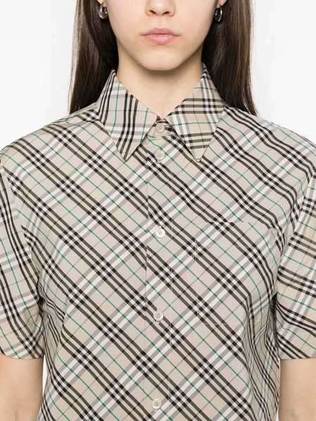Bluze Burberry Cropped Shirt MULTICOLOUR Femei (BM 17150204) 5