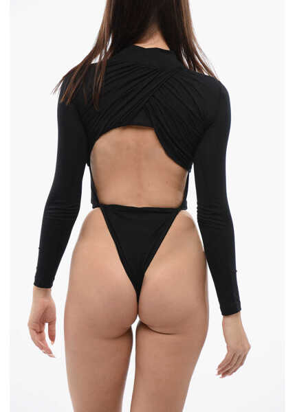 Body-uri Viktor & Rolf Draped Turtleneck Bodysuit Black Femei (BM 17150489) 2