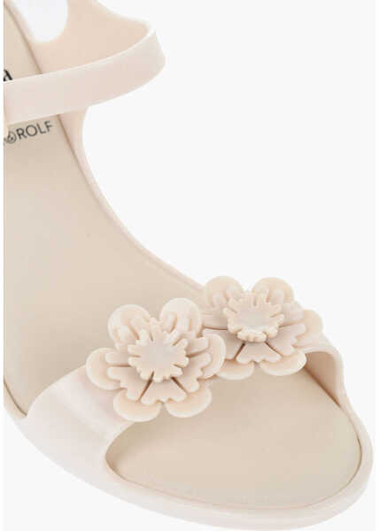 Sandale fara toc Viktor & Rolf Melissa Rubber Lady Emme Sandals With Ankle Straps 7Cm White Femei (BM 17150534) 4