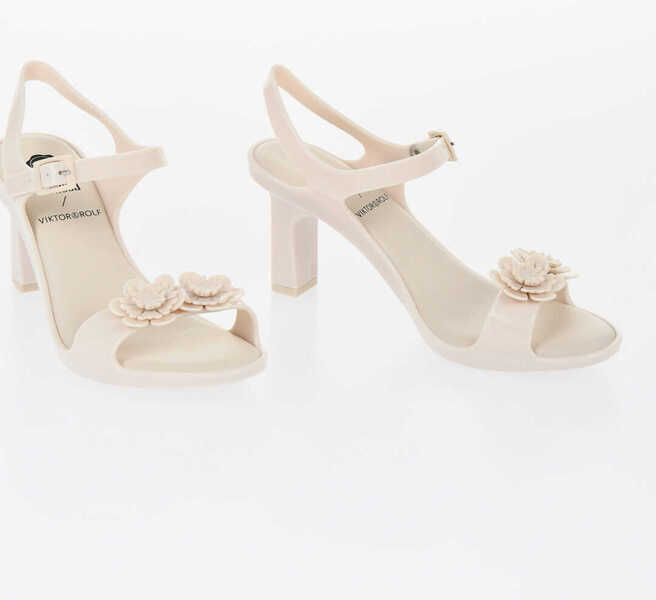 Sandale fara toc Viktor & Rolf Melissa Rubber Lady Emme Sandals With Ankle Straps 7Cm White Femei (BM 17150534) 1