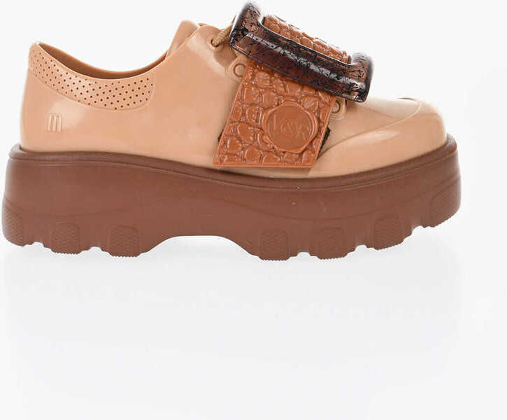 Pantofi Oxford Viktor & Rolf Melissa Rubber Buckle Up Derby Shoes Brown Femei (BM 17150537) 3