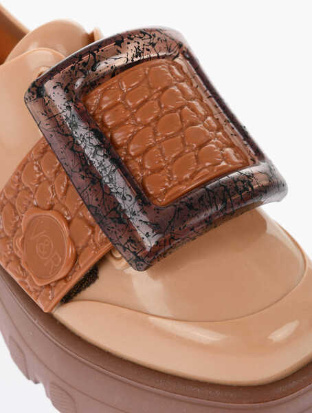 Pantofi Oxford Viktor & Rolf Melissa Rubber Buckle Up Derby Shoes Brown Femei (BM 17150537) 4