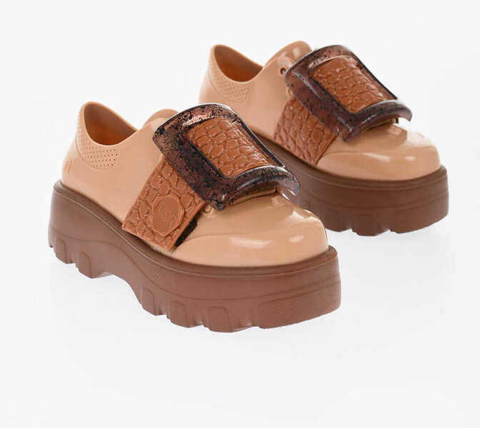 Pantofi Oxford Viktor & Rolf Melissa Rubber Buckle Up Derby Shoes Brown Femei (BM 17150537) 1