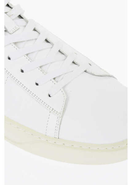 Sneakers Woolrich Lace-Up Court Leather Sneakers White Barbati (BM 17150687) 4