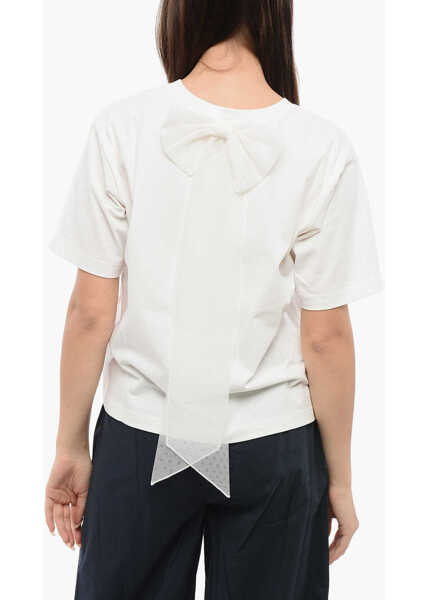 Tricouri Viktor & Rolf Tulle Bow Short And Sweet T-Shirt White Femei (BM 17150726) 2