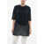 Jil Sander Dropped Shoulder Openwork Dress Blue