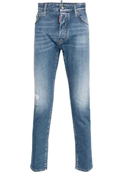 Blugi skinny DSQUARED2 Mid Wash 642 Fit Denims 15Cm Light Blue Femei (BM 17150876) 1