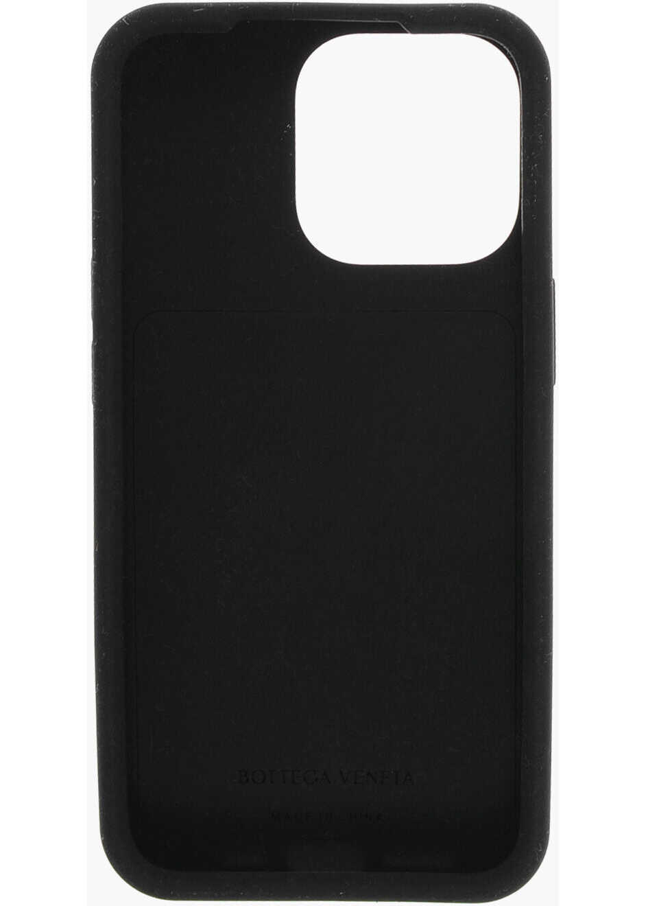 Portofele Bottega Veneta Braided Iphone 13 Pro Cover With External Card Holder Black Barbati (BM 17150888) 3