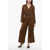 Viktor & Rolf Ribbed Jumpsuit With Buttons Brown
