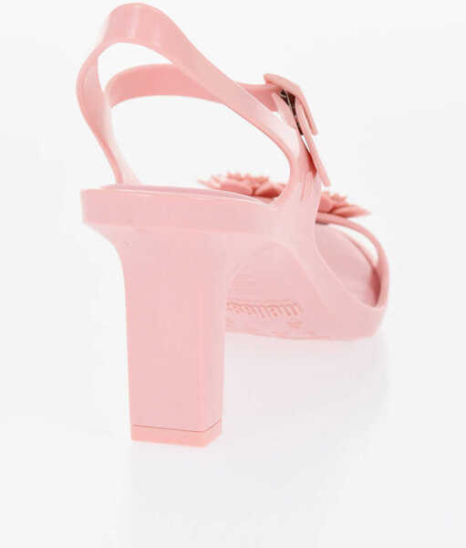 Sandale cu toc Viktor & Rolf Melissa Rubber Lady Emme Sandals With Ankle Straps 7Cm Pink Femei (BM 17150996) 2