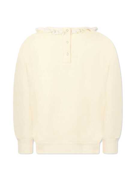 Bluze de trening MINI RODINI Ladybugs emb lace sweatshirt Beige Fete (BM 17151031) 2