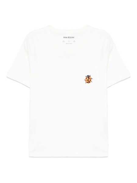Tricouri MINI RODINI Ladybugs emb ss tee White Fete (BM 17151034) 1