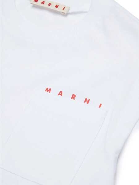 Tricouri Marni T-shirts White Fete (BM 17151175) 4