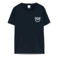 Tricouri Pinko 'Nambrone' T-Shirt In Blue Cotton With Logo Femei
