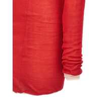 Fuste THE ATTICO Dama - Fuste THE ATTICO The Attico Two-Material Minidress RED Femei (BM 17152165) - B-mall.ro