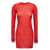 THE ATTICO The Attico Two-Material Minidress RED