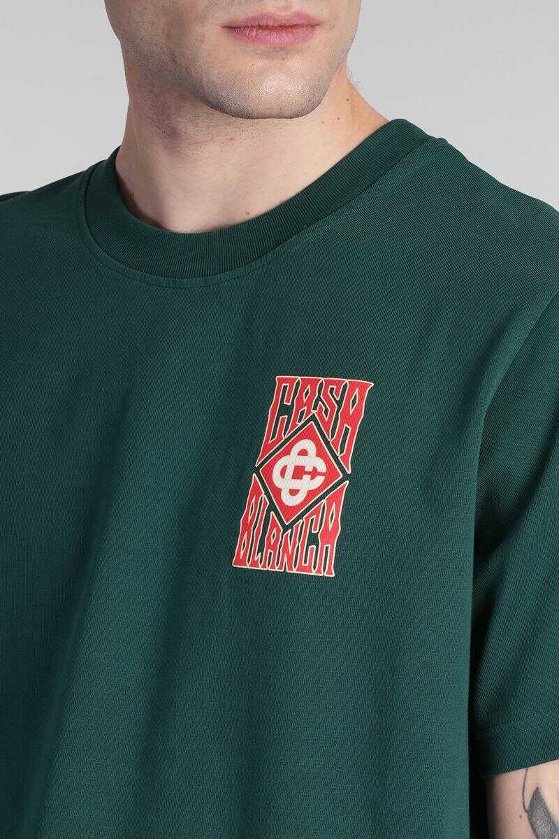 Tricouri Casablanca Casablanca T-Shirt GREEN Barbati (BM 17152687) 5