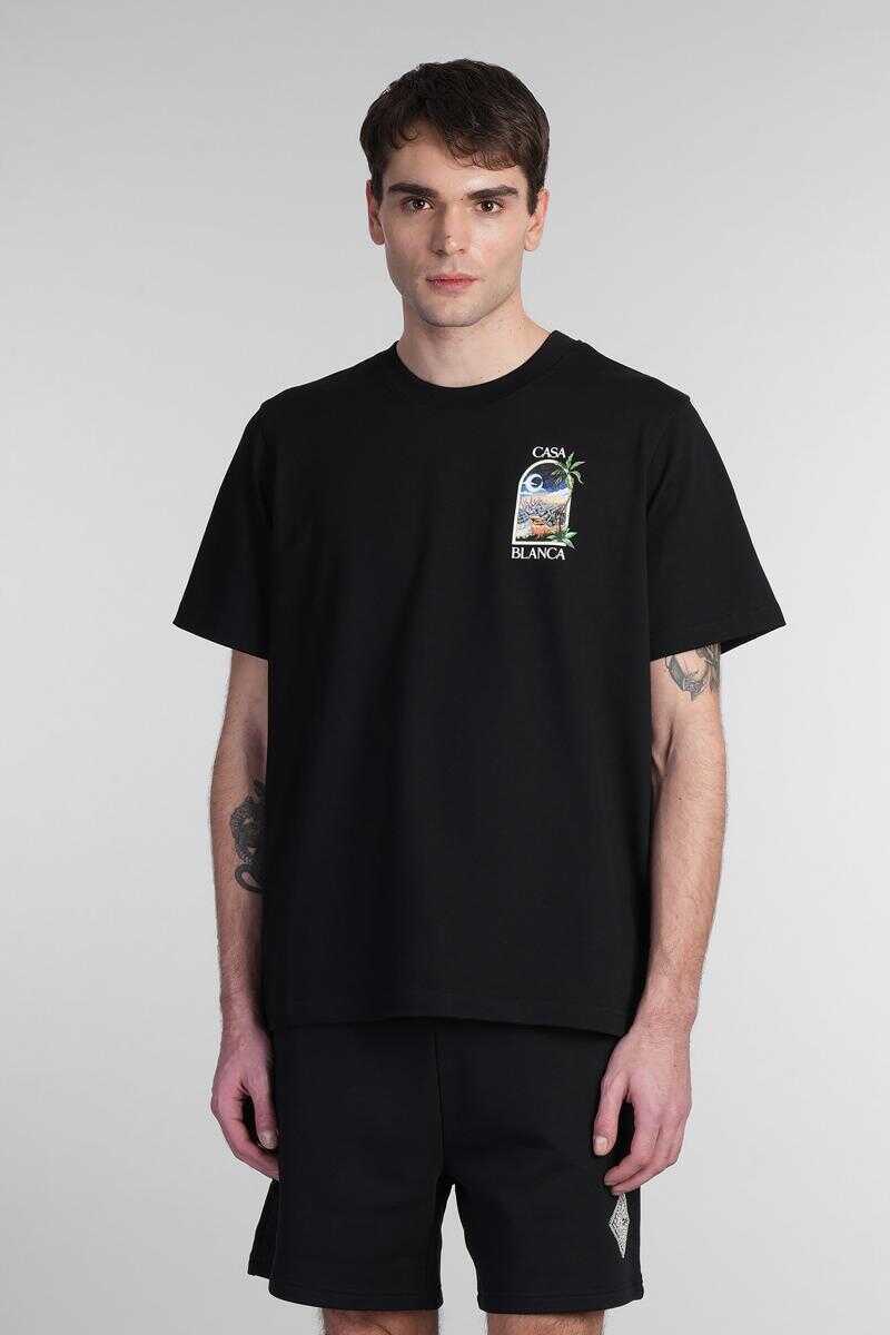 Tricouri Casablanca Casablanca T-Shirt Black Barbati (BM 17152690) 3