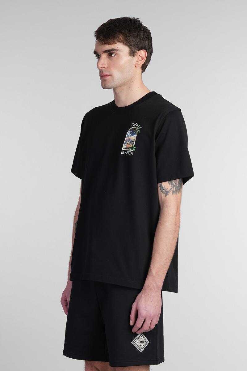 Tricouri Casablanca Casablanca T-Shirt Black Barbati (BM 17152690) 4