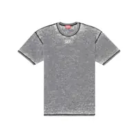 Tricouri 'T-Boxt' Grey Crewneck T-Shirt With Contrasting Stitching And Oval D Logo Plaque On The Front In Cotton Blend Man Barbati
