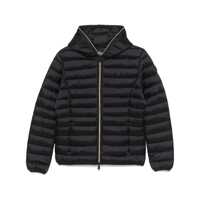 Geci de iarna 'Alexa' Black Down Jacket With Hood And Quilted Design In Tech Fabric Woman Femei