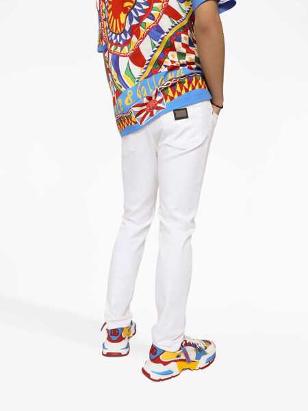 Blugi Dolce & Gabbana Dolce & Gabbana Pants WHITE Barbati (BM 17155924) 5