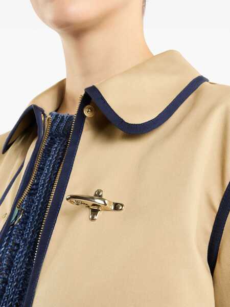 Geci Fay Fay Stretch Gabardine Caban Jacket Beige Femei (BM 17157211) 4