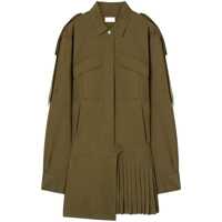 Rochii Off-White Savana Short Cotton Dress With Front Pockets And Buttons Femei